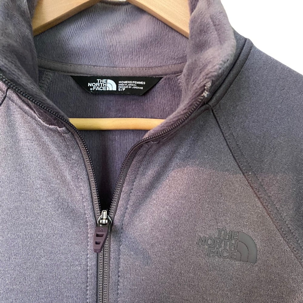 The North Face Gray Full-Zip Fleece Jacket Size Small - Picture 4 of 8